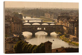 Holzbild Florenz - Ponte Vecchio