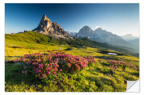 Sticker mural Paysage estival dans les Dolomites