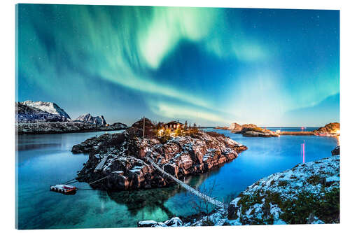 Acrylglas print Northern Lights in Northern Norway (Senja Island)