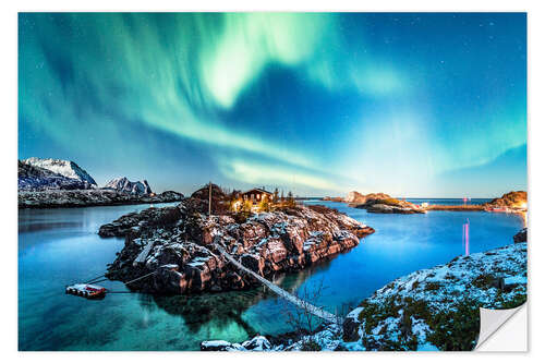 Wall sticker Northern Lights in Northern Norway (Senja Island)