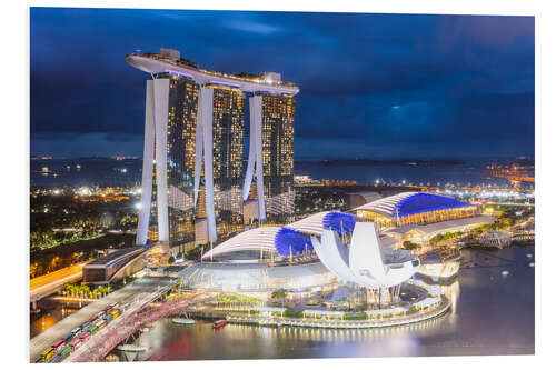 PVC-tavla Luxury hotel Marina Bay Sands, Singapore