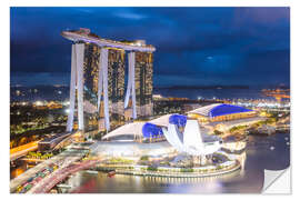 Sticker mural Hôtel de luxe à Marina Bay Sands, Singapour