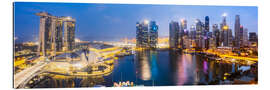 Gallery Print Singapur Skyline Panorama