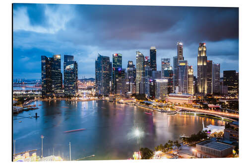 Obraz na aluminium Singapore skyline at dusk