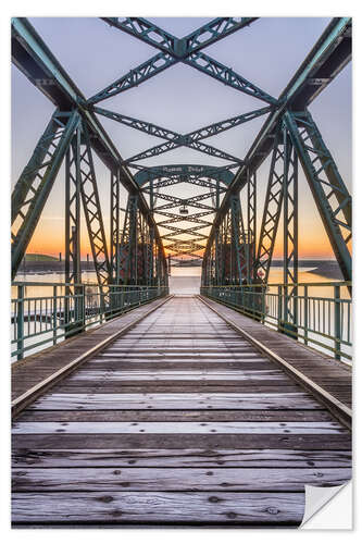 Selvklebende plakat Nassaubrücke