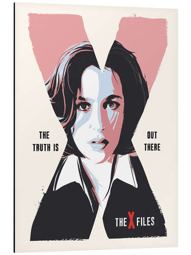 Quadro em alumínio Dana Scully, X Files