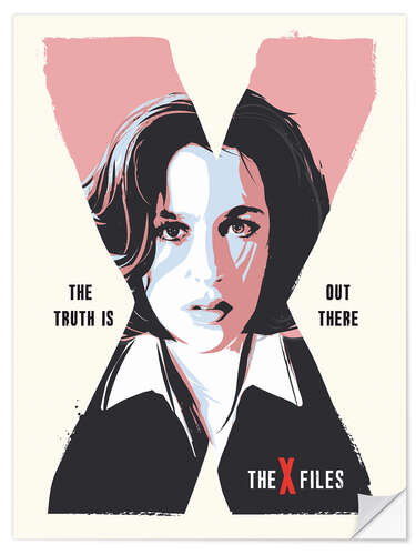 Naklejka na ścianę Dana Scully, X Files