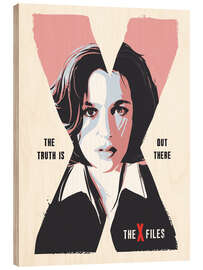 Holzbild Dana Scully, X Files