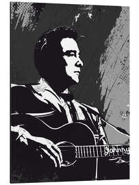 Tableau en aluminium Johnny Cash