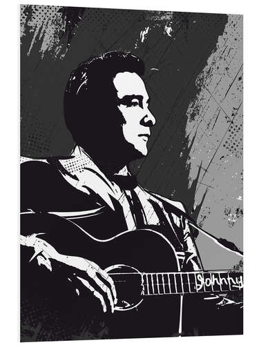 Foam board print Johnny Cash