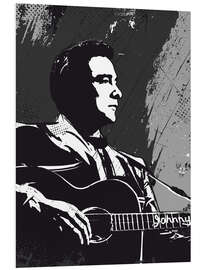 Foam board print Johnny Cash