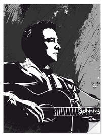 Selvklebende plakat Johnny Cash