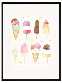Gerahmter Kunstdruck Ice Cream