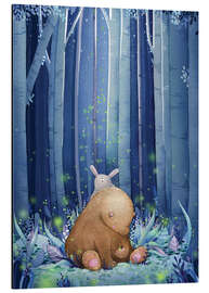 Magnettafel Glühwürmchen, Bär und Hase