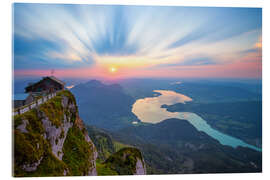 Quadro em acrílico Por do sol do portão celestial - Silvio Schoisswohl
