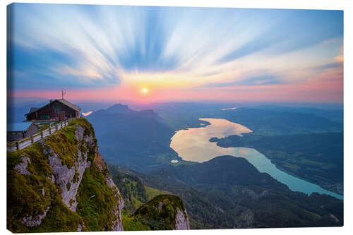 Canvas print Heavenly gate sunset