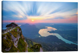 Canvas print Heavenly gate sunset - Silvio Schoisswohl