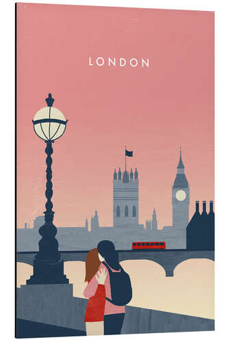 Alubild London Illustration