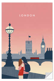 Naklejka na ścianę London Illustration