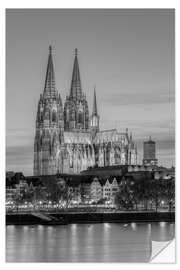 Wall sticker Cologne Cathedral black-and-white