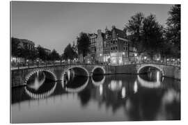 Gallery Print Amsterdam Keizersgracht schwarz-weiß