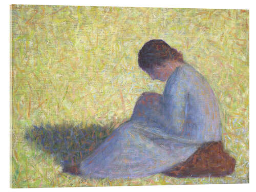 Akryylilasitaulu Peasant Woman Seated in the Grass