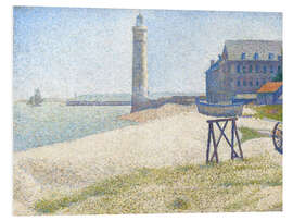 Foam board print Lighthouse in Honfleur