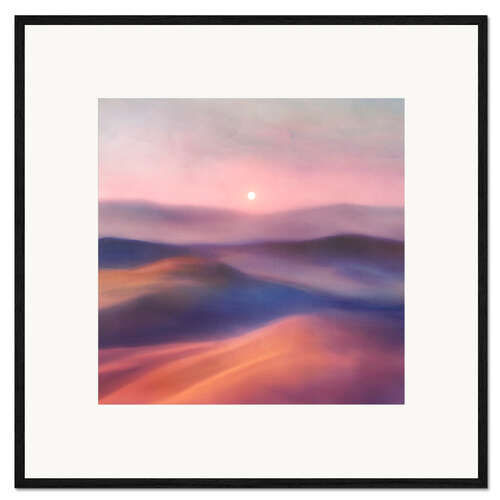 Plakat artystyczny premium w ramie Minimal abstract landscape II