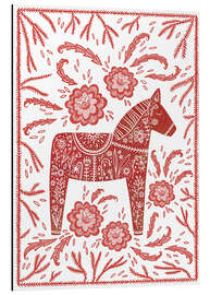 Magnettafel Schwedisches Dalapferd