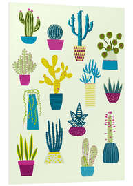 Foam board print Cactus garden