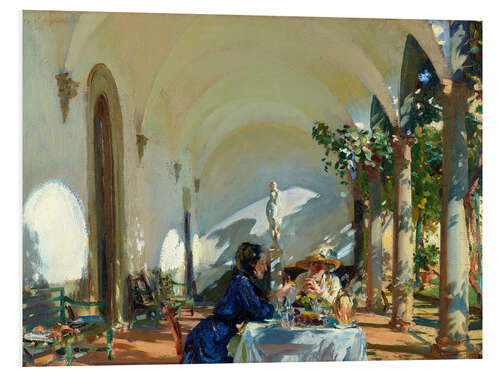 Foam board print Breakfast Loggia