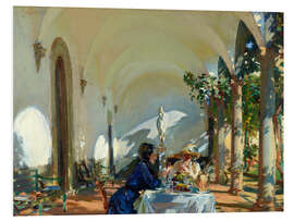 Foam board print Breakfast Loggia