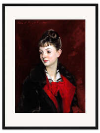 Gerahmter Kunstdruck Mademoiselle Suzanne Poirson