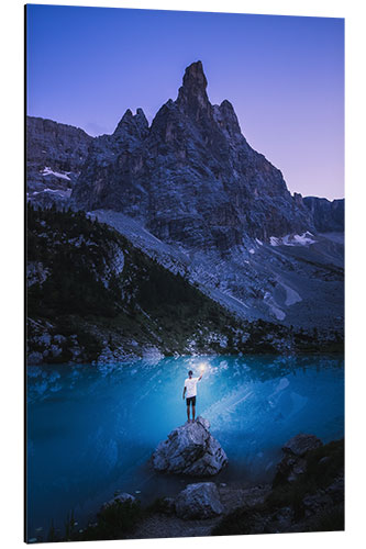 Quadro em alumínio Lago di Sorapis - Dolomites