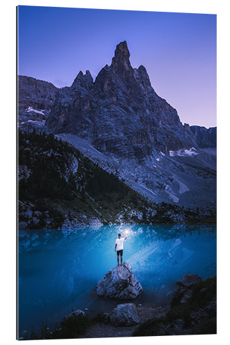 Quadro em plexi-alumínio Lago di Sorapis - Dolomites