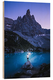 Hout print Lago di Sorapis - Dolomites