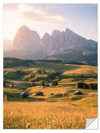 Wandsticker Dolomiten Alpe di Siusi