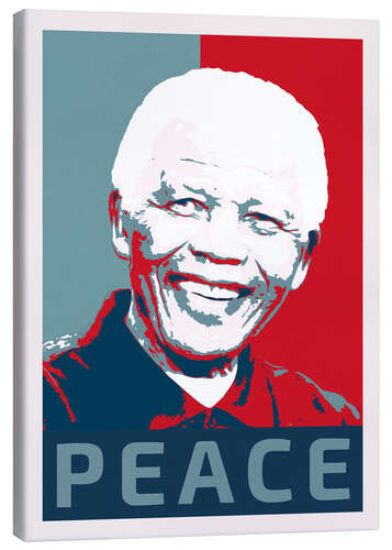 Canvas-taulu Nelson Mandela Peace and Hope
