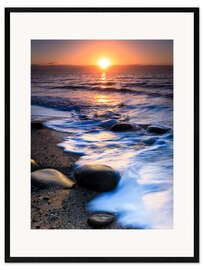 Impressão artística com moldura Pembrokeshire Sunrise