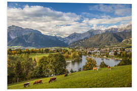 Foam board print Idyllic Alp scenery at Saalfelden (Salzburg, Austria)