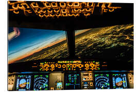 Gallery print Airbus A320 Landing in Moscow, Russia