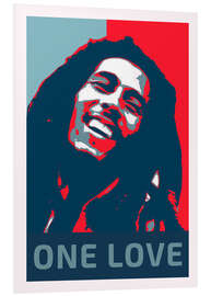 Foam board print Bob Marley, One Love