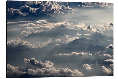 Gallery Print Flug über die Alpen II 