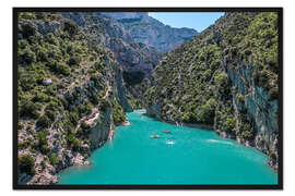 Gerahmter Kunstdruck Gorges du Verdon (Provence, Frankreich)