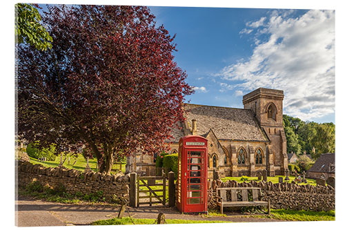 Acrylic print Village square in the Cotswolds