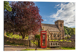 Cuadro de aluminio Plaza del pueblo en los Cotswolds