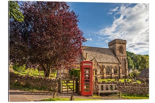 Gallery print Village square in the Cotswolds