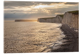 Acrylic print Chalk cliffs Seven Sisters in southern England