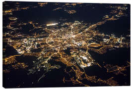 Canvas print Nuremberg at night