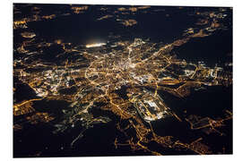 Hartschaumbild Nürnberg bei Nacht